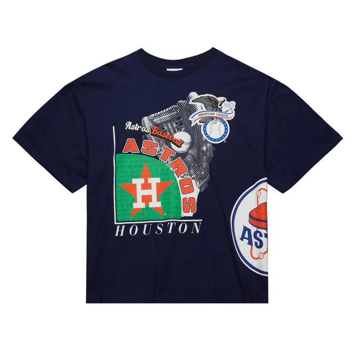 TShirts and Tops Men Mitchell and Ness Logo Blast SS Tee Coop Houston Astros