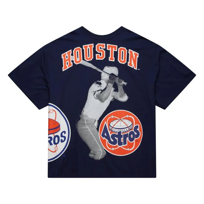 TShirts and Tops Men Mitchell and Ness Logo Blast SS Tee Coop Houston Astros TShirts and Tops Men Mitchell and Ness Logo Blast SS Tee Coop Houston Astros