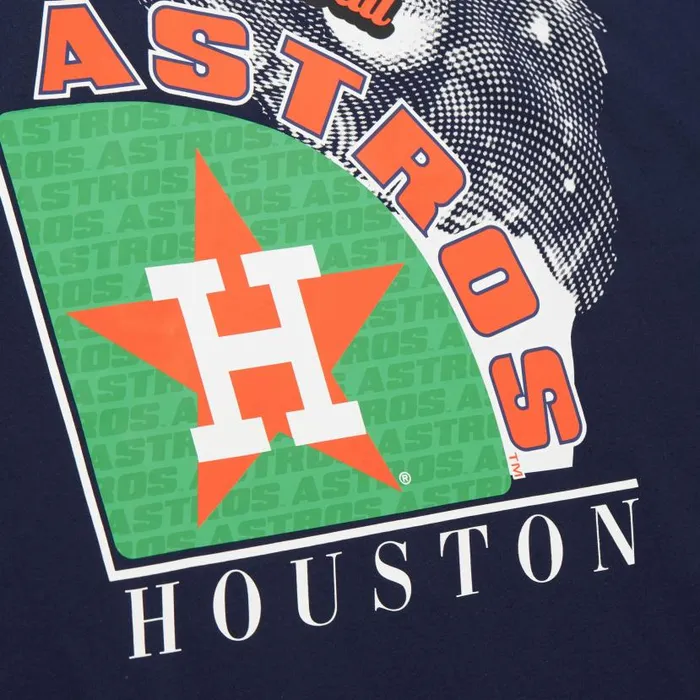 TShirts and Tops Men Mitchell and Ness Logo Blast SS Tee Coop Houston Astros TShirts and Tops Men Mitchell and Ness Logo Blast SS Tee Coop Houston Astros