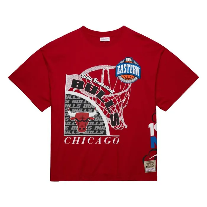 TShirts and Tops Men Mitchell and Ness Logo Blast SS Tee HWC Chicago Bulls