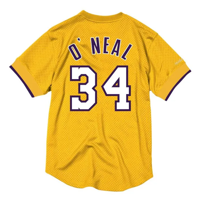 TShirts and Tops Men Mitchell and Ness Name and Number Mesh Crewneck Los Angeles Lakers Shaquille O039Neal TShirts and Tops Men Mitchell and Ness Name and Number Mesh Crewneck Los Angeles Lakers Shaquille O039Neal