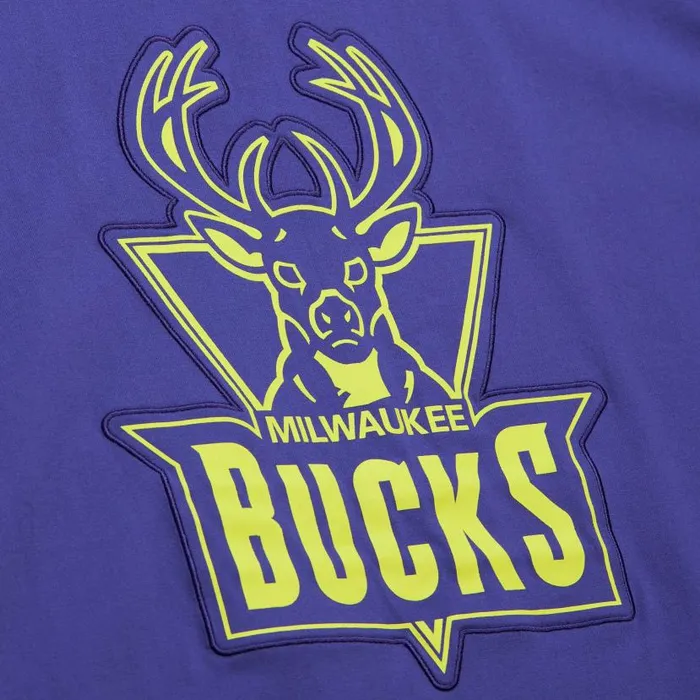 TShirts and Tops Men Mitchell and Ness Neon Nights SS Premium Tee Milwaukee Bucks TShirts and Tops Men Mitchell and Ness Neon Nights SS Premium Tee Milwaukee Bucks