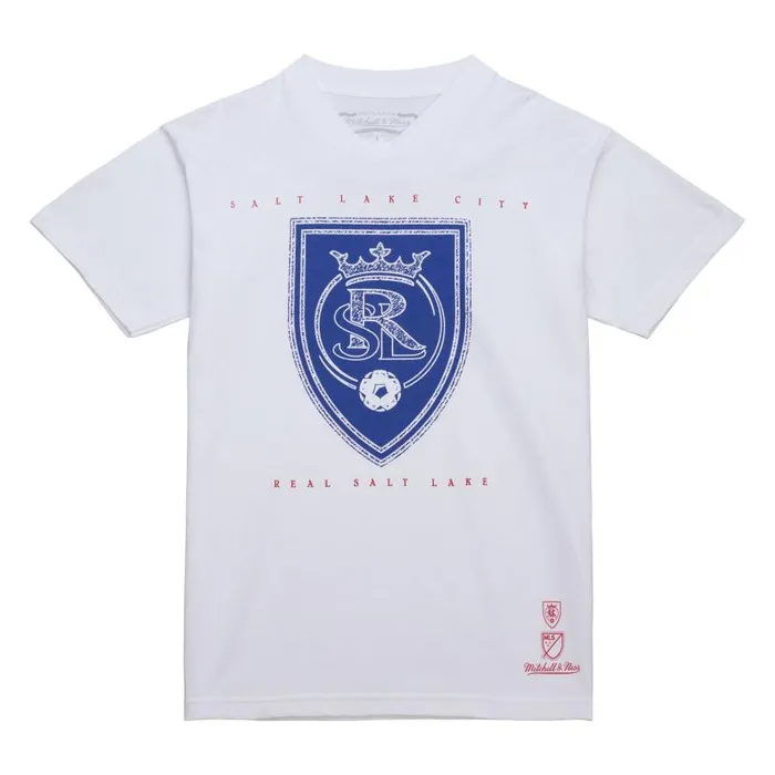 TShirts and Tops Men Mitchell and Ness Oversized Graphic Tee Real Salt Lake
