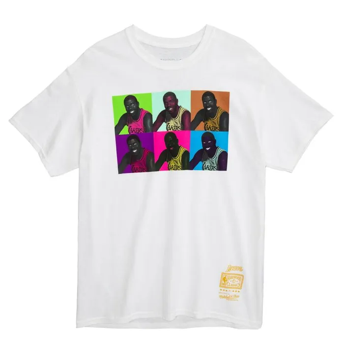 TShirts and Tops Men Mitchell and Ness Pop Art Tee Los Angeles Lakers Magic Johnson
