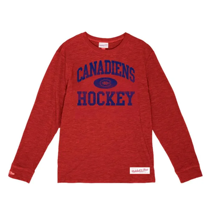 TShirts and Tops Men Mitchell and Ness Powerplay LS Slub Tee Montreal Canadiens