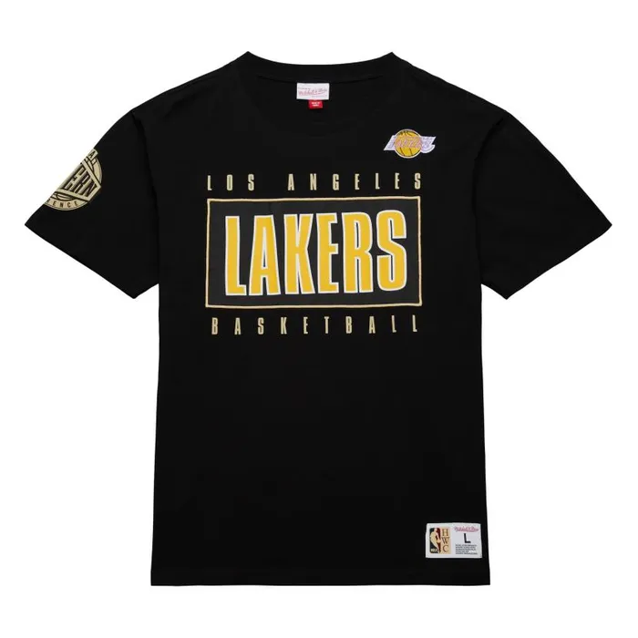 TShirts and Tops Men Mitchell and Ness Team OG 20 Premium SS Tee Vintage Logo Los Angeles Lakers TShirts and Tops Men Mitchell and Ness Team OG 20 Premium SS Tee Vintage Logo Los Angeles Lakers
