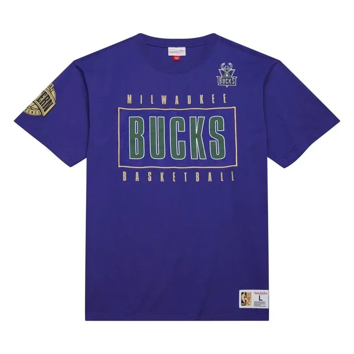 TShirts and Tops Men Mitchell and Ness Team OG 20 Premium SS Tee Vintage Logo Milwaukee Bucks TShirts and Tops Men Mitchell and Ness Team OG 20 Premium SS Tee Vintage Logo Milwaukee Bucks