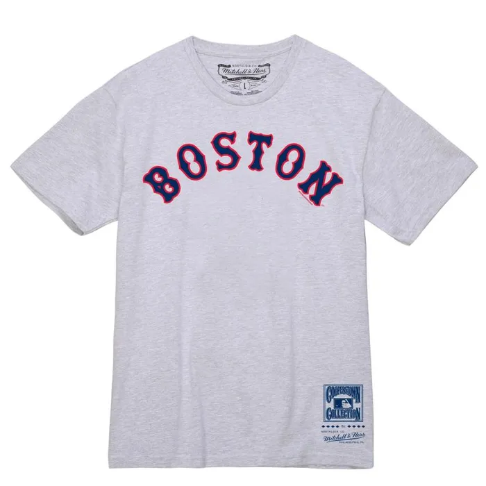 TShirts and Tops Men Mitchell and Ness Wordmark 1 Tee Boston Red Sox