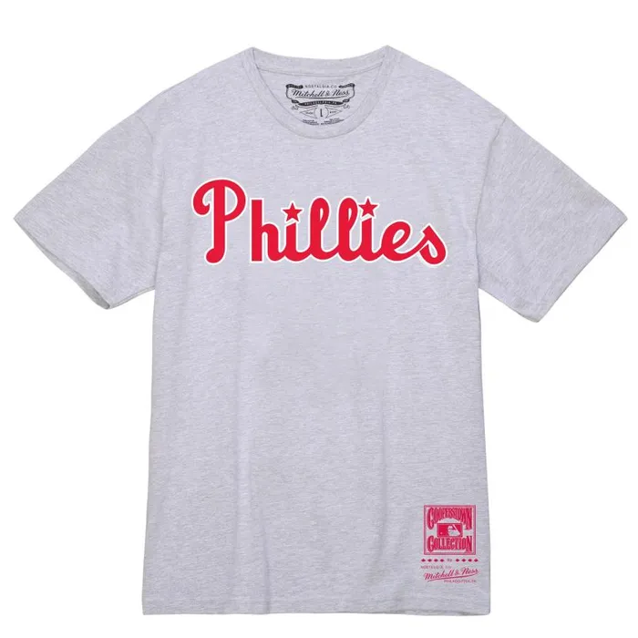 TShirts and Tops Men Mitchell and Ness Wordmark 1 Tee Philadelphia Phillies