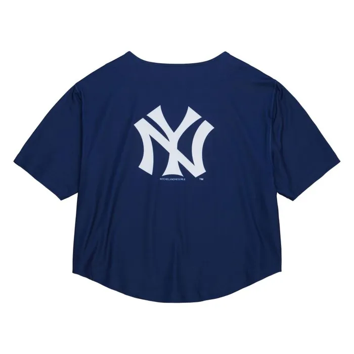 TShirts and Tops Women Mitchell and Ness Women039s SS Button Crop New York Yankees TShirts and Tops Women Mitchell and Ness Women039s SS Button Crop New York Yankees