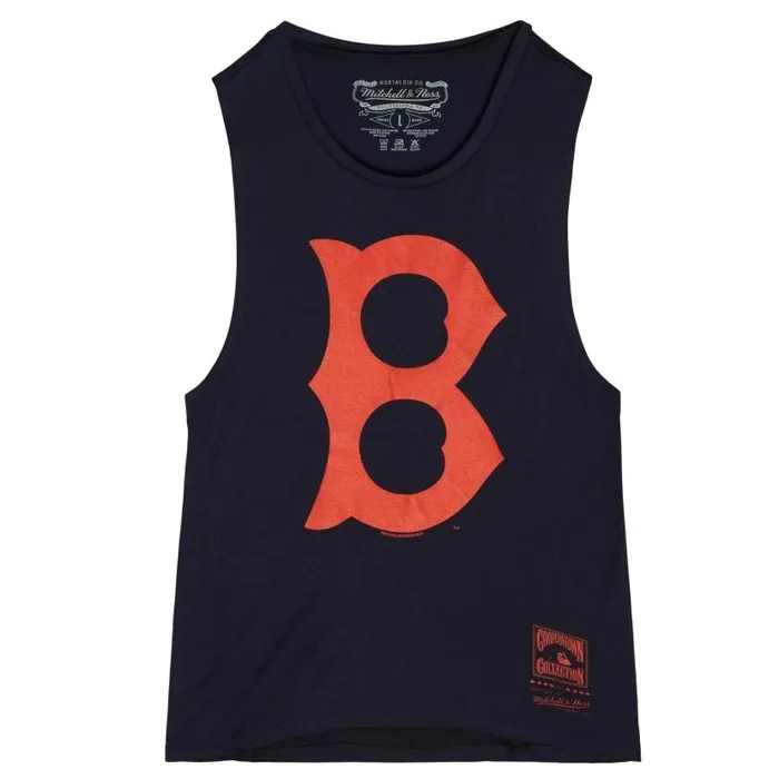 TShirts and Tops Women Mitchell and Ness Womens Tonal Logo Story Tank Boston Red Sox
