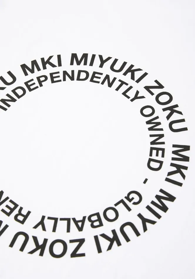 TShirts Men MKI MIYUKI ZOKU Mki Circle TShirt White