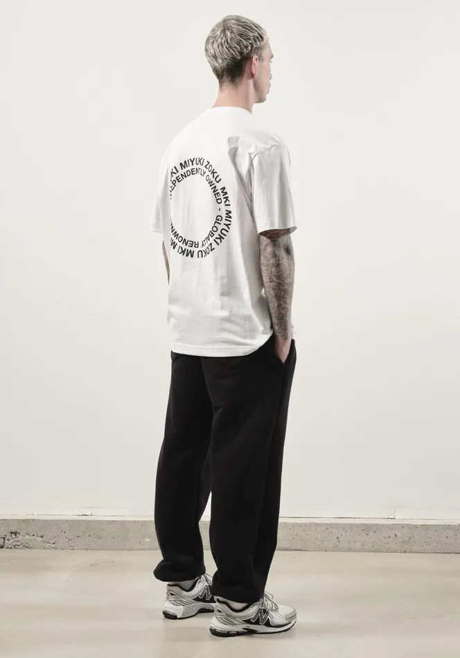 TShirts Men MKI MIYUKI ZOKU Mki Circle TShirt White