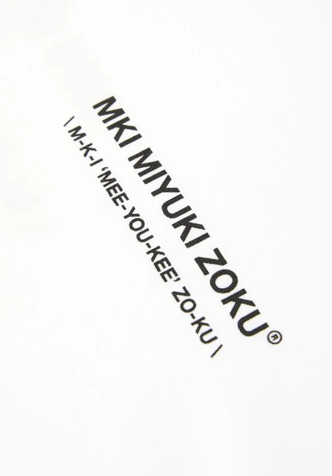 TShirts Men MKI MIYUKI ZOKU Mki Phonetic Longsleeve White