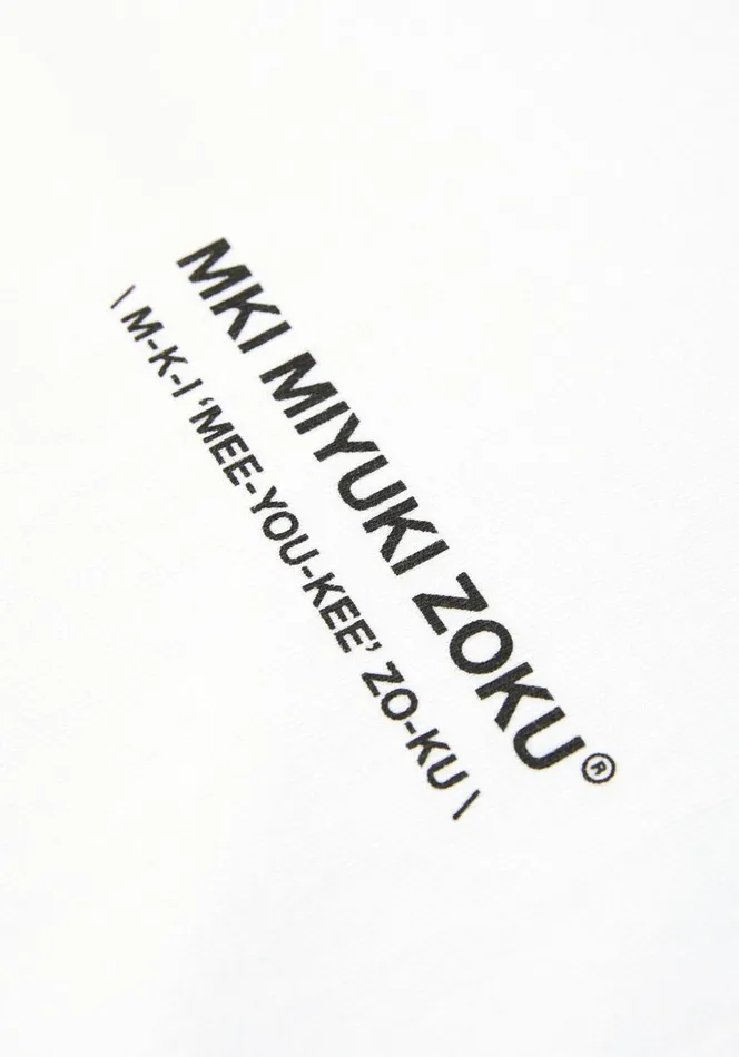 TShirts Men MKI MIYUKI ZOKU Mki Phonetic TShirt White