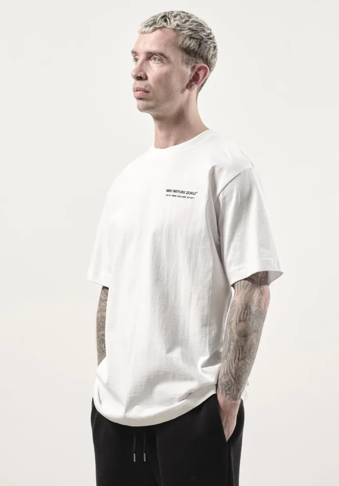 TShirts Men MKI MIYUKI ZOKU Mki Phonetic TShirt White