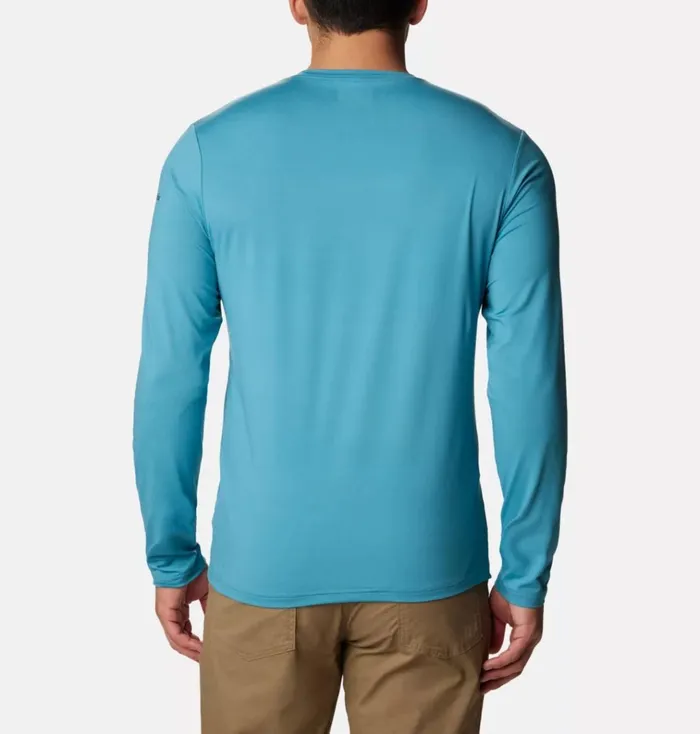 Tech Trail Long Sleeve Graphic Shirt Night Wave Hthr Branded Shadow Sleeve Mens Columbia Sportswear Long Sleeve Tech Trail Long Sleeve Graphic Shirt Night Wave Hthr Branded Shadow Sleeve Mens Columbia Sportswear Long Sleeve