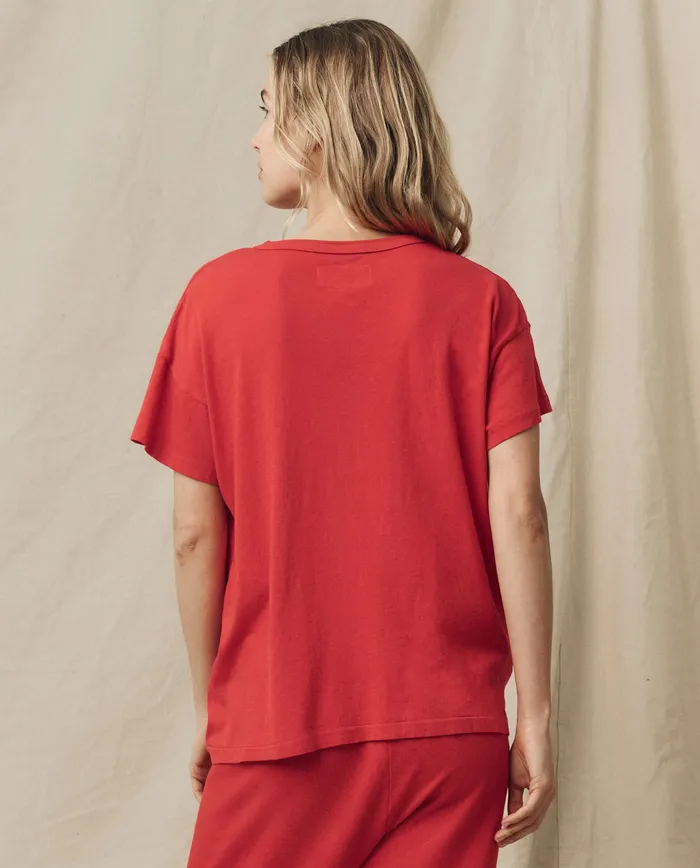 Tees Women The Boxy Crew Solid Campfire The Great Tees Women The Boxy Crew Solid Campfire The Great