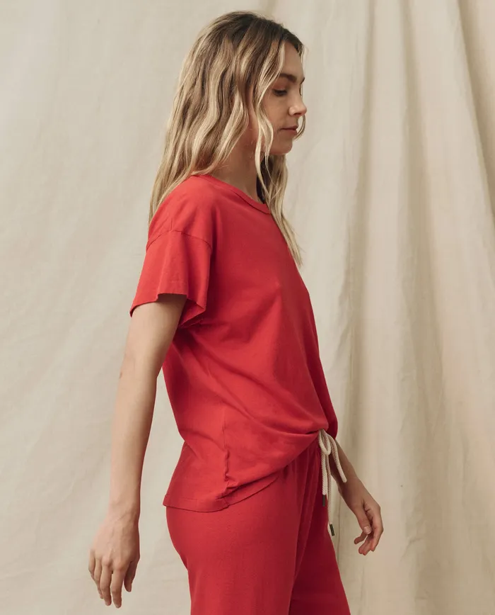 Tees Women The Boxy Crew Solid Campfire The Great Tees Women The Boxy Crew Solid Campfire The Great