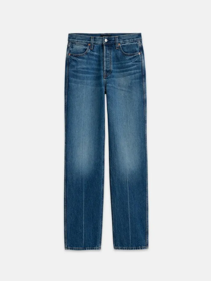 The Carla High Rise Straight Vintage Dark Indigo Women Alex Mill Denim