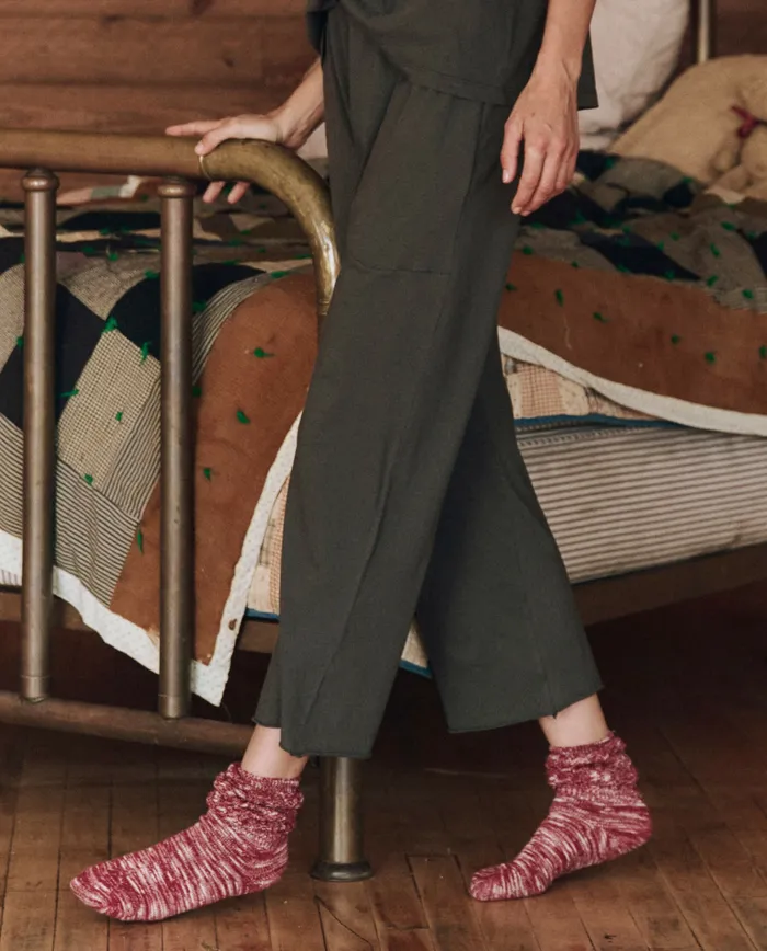 The Great Sleep Bottoms Women The Lounge Crop Washed Black The Great Sleep Bottoms Women The Lounge Crop Washed Black