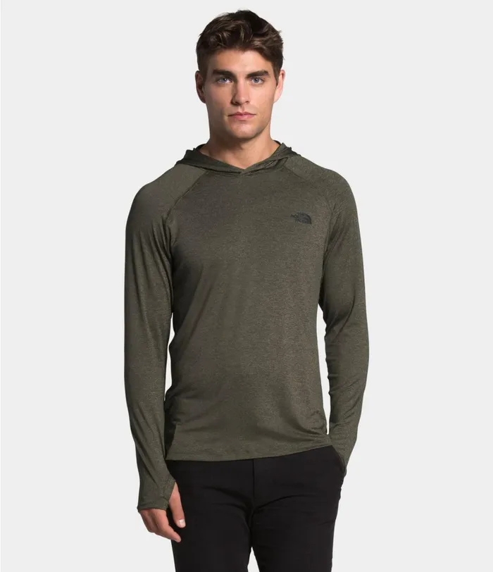 The North Face Active Tops Mens HyperLayer FD Hoodie New Taupe Green Heather