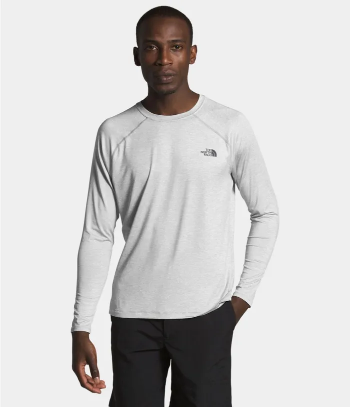 The North Face Active Tops Mens HyperLayer FD Long Sleeve Tnf Light Grey Heather