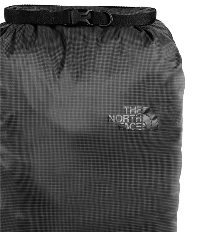 The North Face Backpacks Womens Flyweight Rolltop Asphalt Greytnf Black