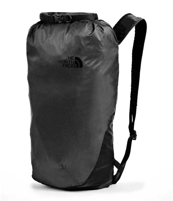 The North Face Backpacks Womens Flyweight Rolltop Asphalt Greytnf Black