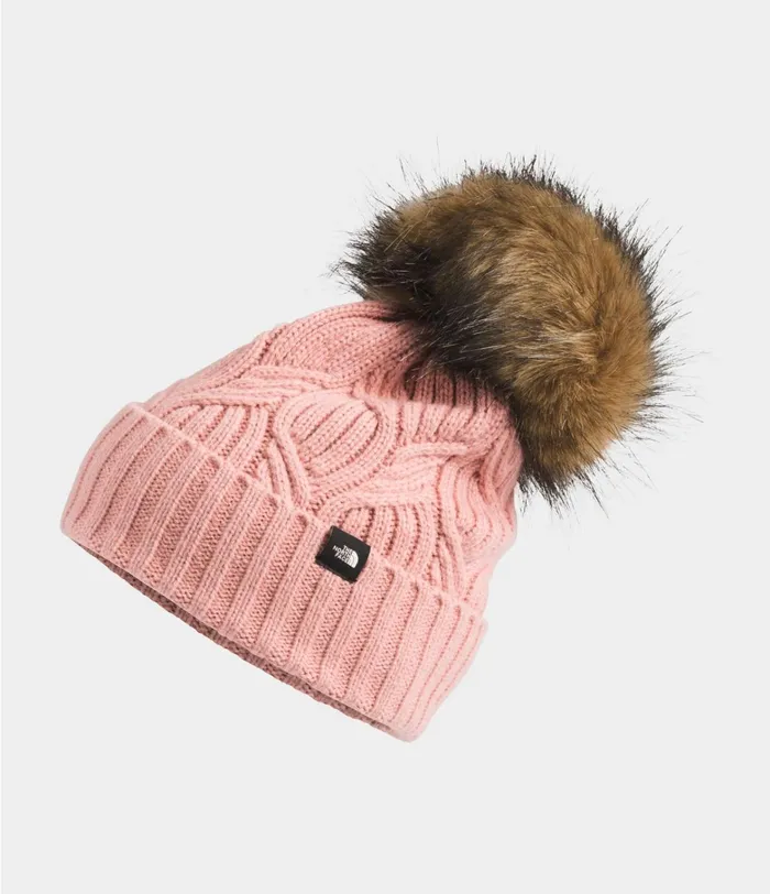The North Face Beanie Kids OhMega Fur Pom Beanie Pink Clay