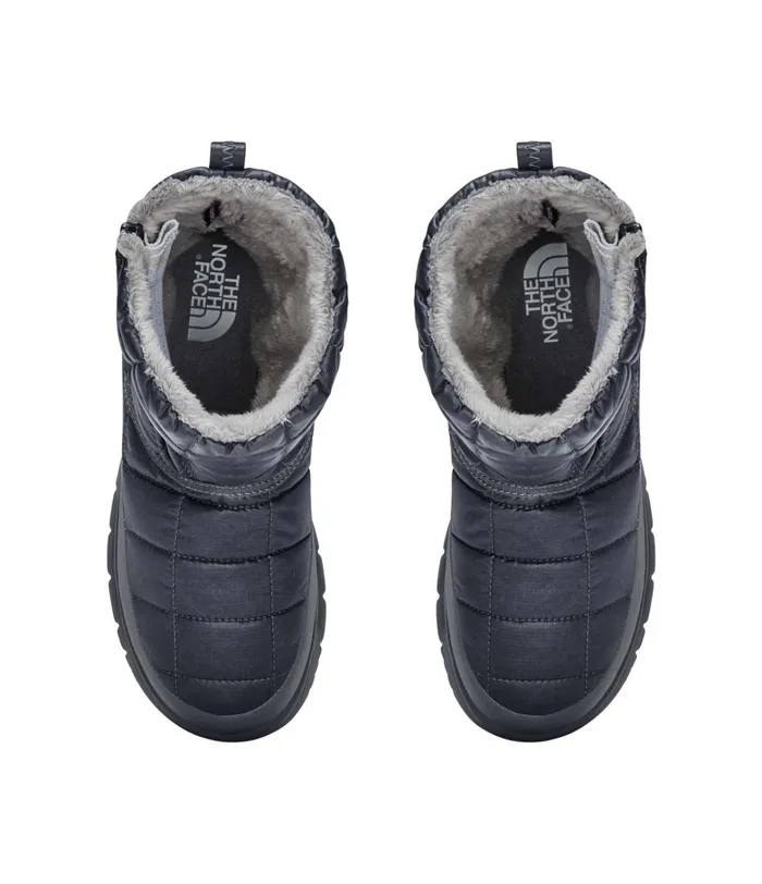 The North Face Boots Womens Thermoball Eco Microbaffle Bootie Zip Zinc Greymicro Chip Grey