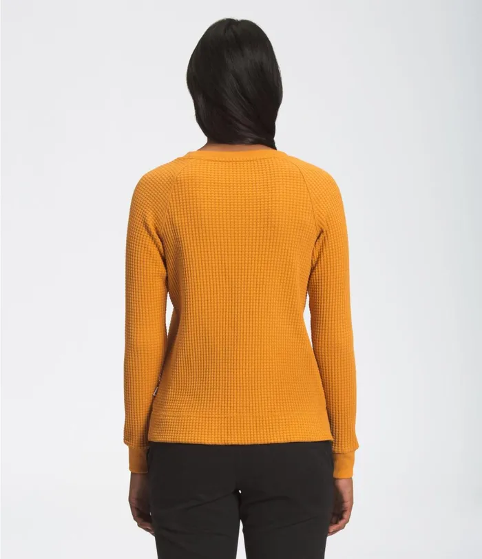 The North Face Hoodies and Sweatshirts Womens LongSleeve Chabot Crew Citrine Yellow