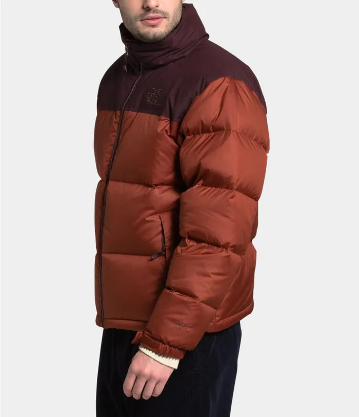 The North Face Insulated and Down Jackets Mens Eco Nuptse Jacket Brandy Brownroot Brown