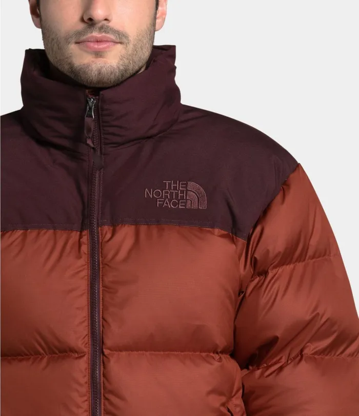 The North Face Insulated and Down Jackets Mens Eco Nuptse Jacket Brandy Brownroot Brown