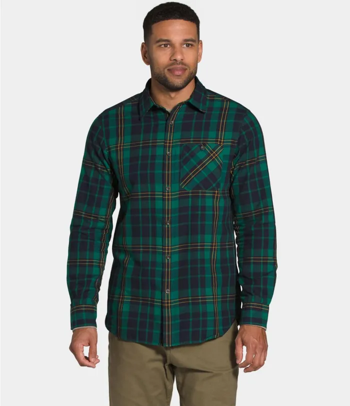 The North Face Shirts and Polos Mens Hayden Pass 20 Shirt Evergreen Heritage Medium Three Color Plaid