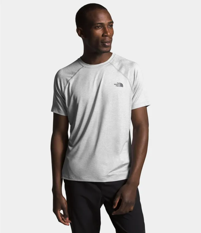 The North Face TShirts Mens HyperLayer FD Short Sleeve Tnf Light Grey Heather