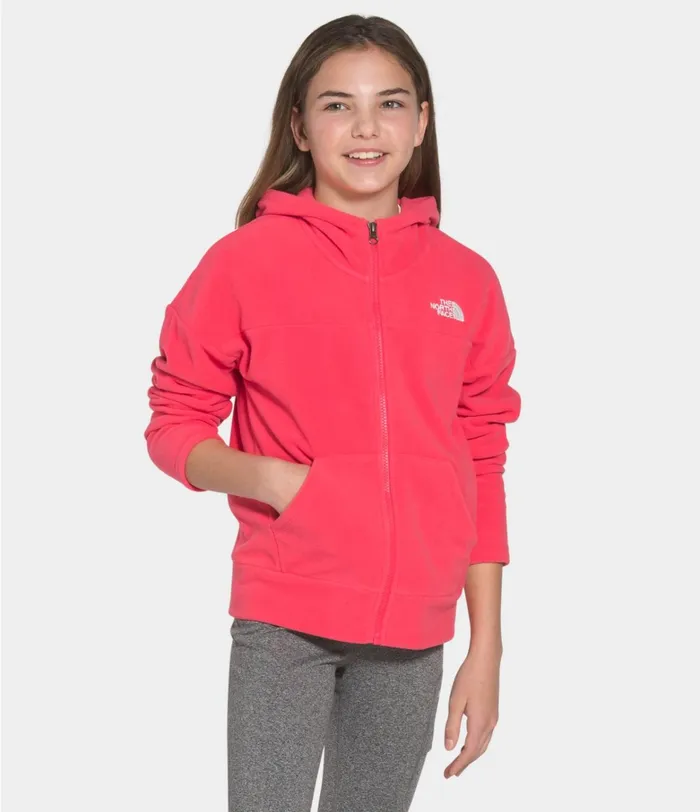 The North Face Tops Kids Glacier Full Zip Hoodie Paradise Pink