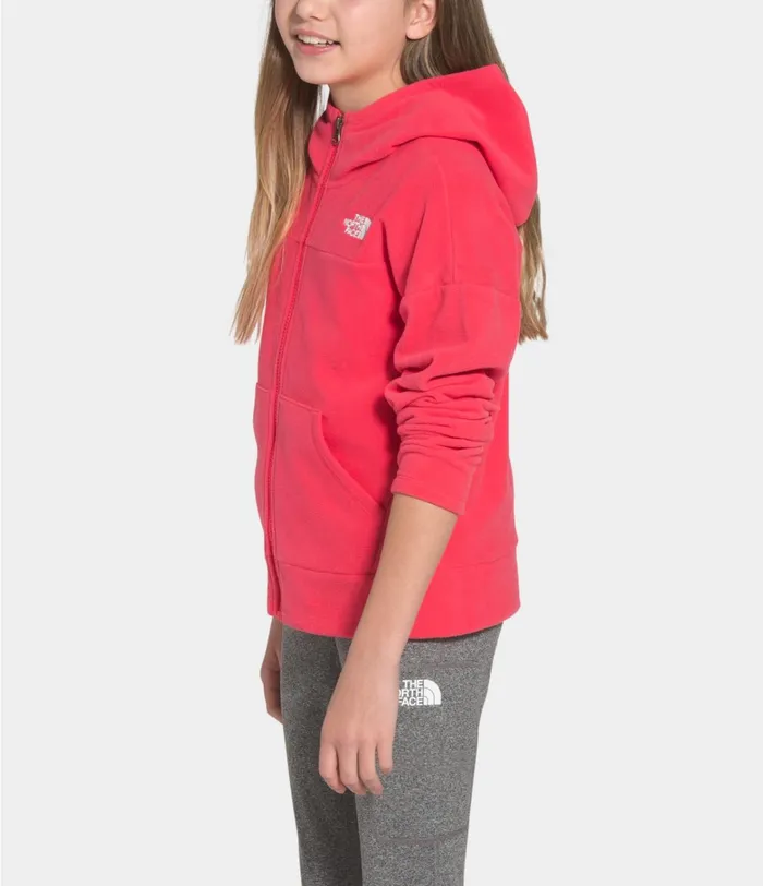 The North Face Tops Kids Glacier Full Zip Hoodie Paradise Pink
