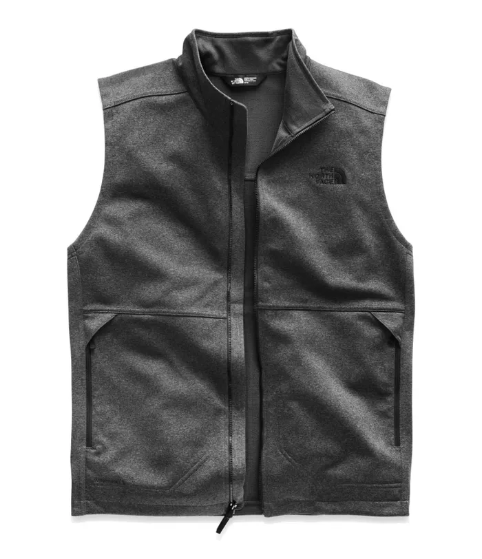 The North Face Windbreakers Mens Apex Canyonwall Vest Tnf Dark Grey Heather