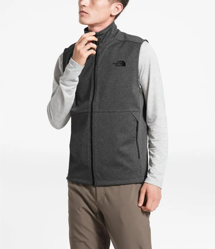 The North Face Windbreakers Mens Apex Canyonwall Vest Tnf Dark Grey Heather
