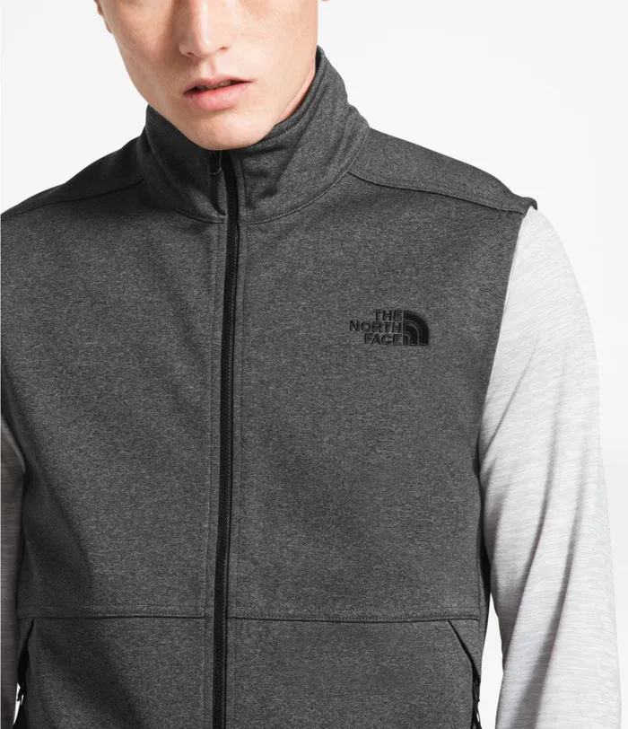 The North Face Windbreakers Mens Apex Canyonwall Vest Tnf Dark Grey Heather