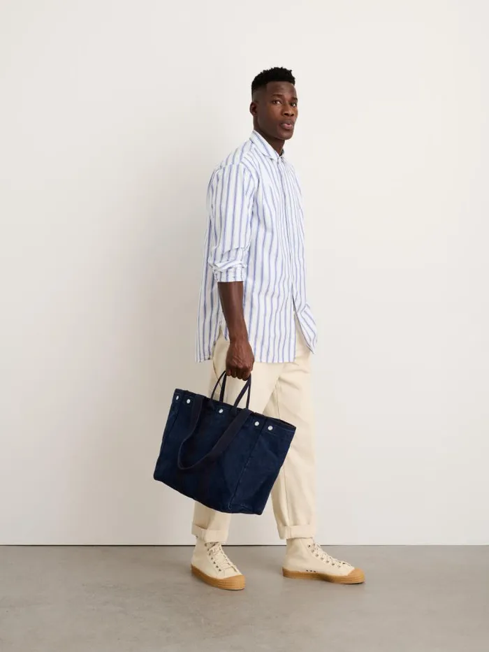 The Perfect Weekday Tote Navy Men Alex Mill Accessories