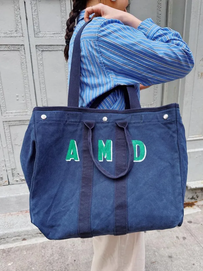 The Perfect Weekend Tote Navy Men Alex Mill Accessories