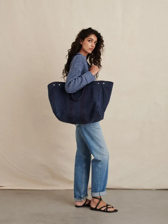 The Perfect Weekend Tote Navy Men Alex Mill Accessories