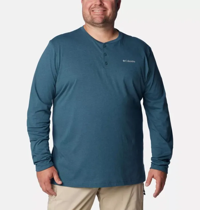 Thistletown Hills Henley 8211 Big Night Wave Heather Mens Columbia Sportswear Long Sleeve Thistletown Hills Henley 8211 Big Night Wave Heather Mens Columbia Sportswear Long Sleeve