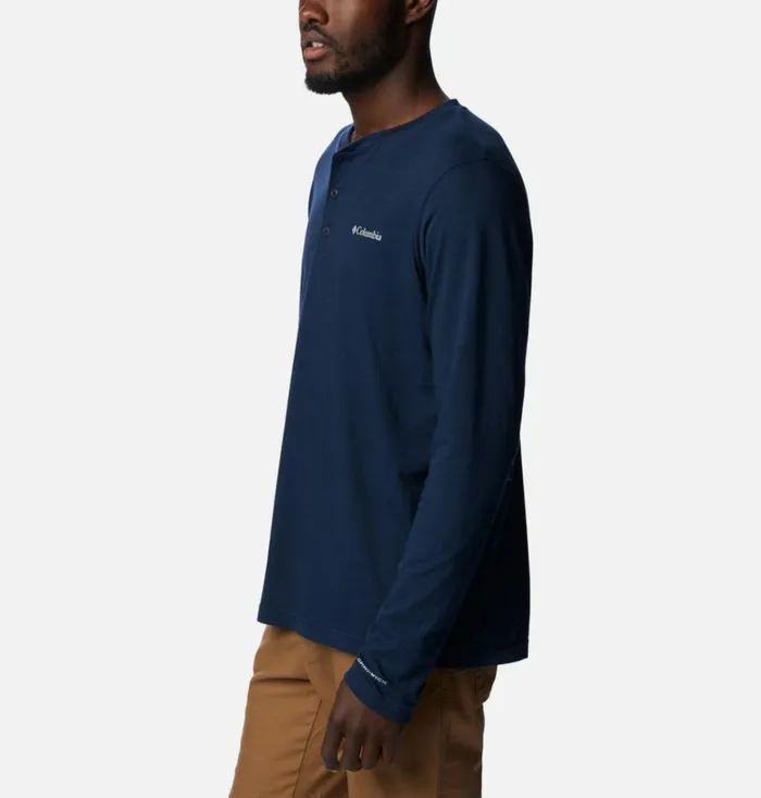 Thistletown Hills Henley Collegiate Navy Heather Mens Columbia Sportswear Long Sleeve Thistletown Hills Henley Collegiate Navy Heather Mens Columbia Sportswear Long Sleeve