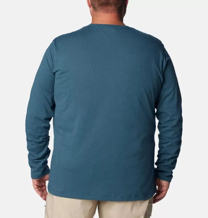 Thistletown Hills Long Sleeve Crew Shirt 8211 Big Night Wave Heather Mens Columbia Sportswear Long Sleeve Thistletown Hills Long Sleeve Crew Shirt 8211 Big Night Wave Heather Mens Columbia Sportswear Long Sleeve
