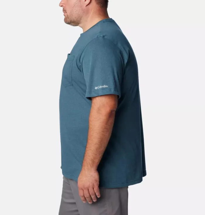 Thistletown Hills Pocket TShirt 8211 Big Night Wave Heather Mens Columbia Sportswear Short Sleeve Thistletown Hills Pocket TShirt 8211 Big Night Wave Heather Mens Columbia Sportswear Short Sleeve