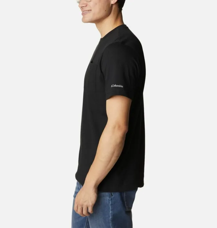 Thistletown Hills Pocket TShirt 8211 Tall Black Mens Columbia Sportswear Short Sleeve Thistletown Hills Pocket TShirt 8211 Tall Black Mens Columbia Sportswear Short Sleeve