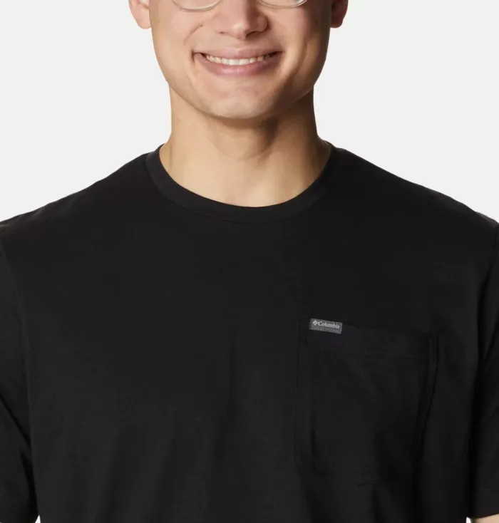 Thistletown Hills Pocket TShirt 8211 Tall Black Mens Columbia Sportswear Short Sleeve Thistletown Hills Pocket TShirt 8211 Tall Black Mens Columbia Sportswear Short Sleeve